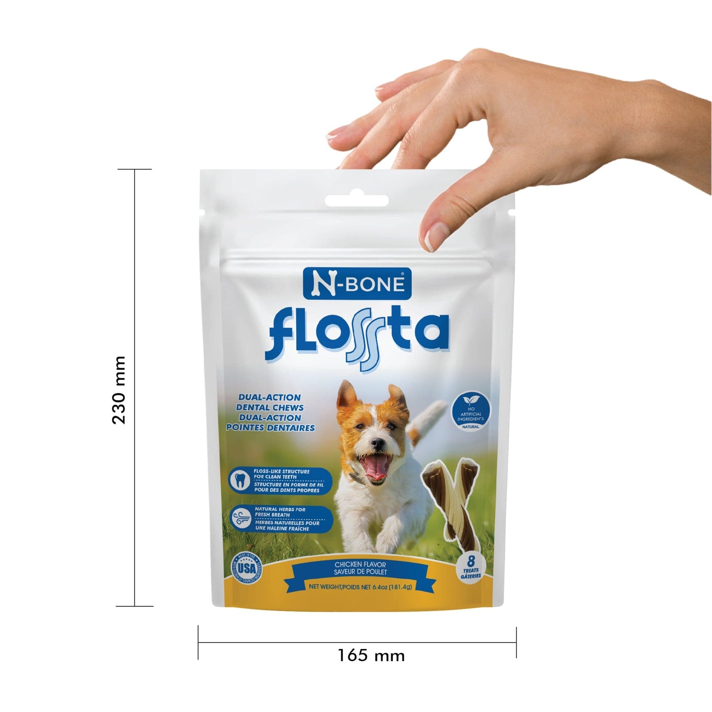 N-Bone Flossta Dual-Action Dental Chews