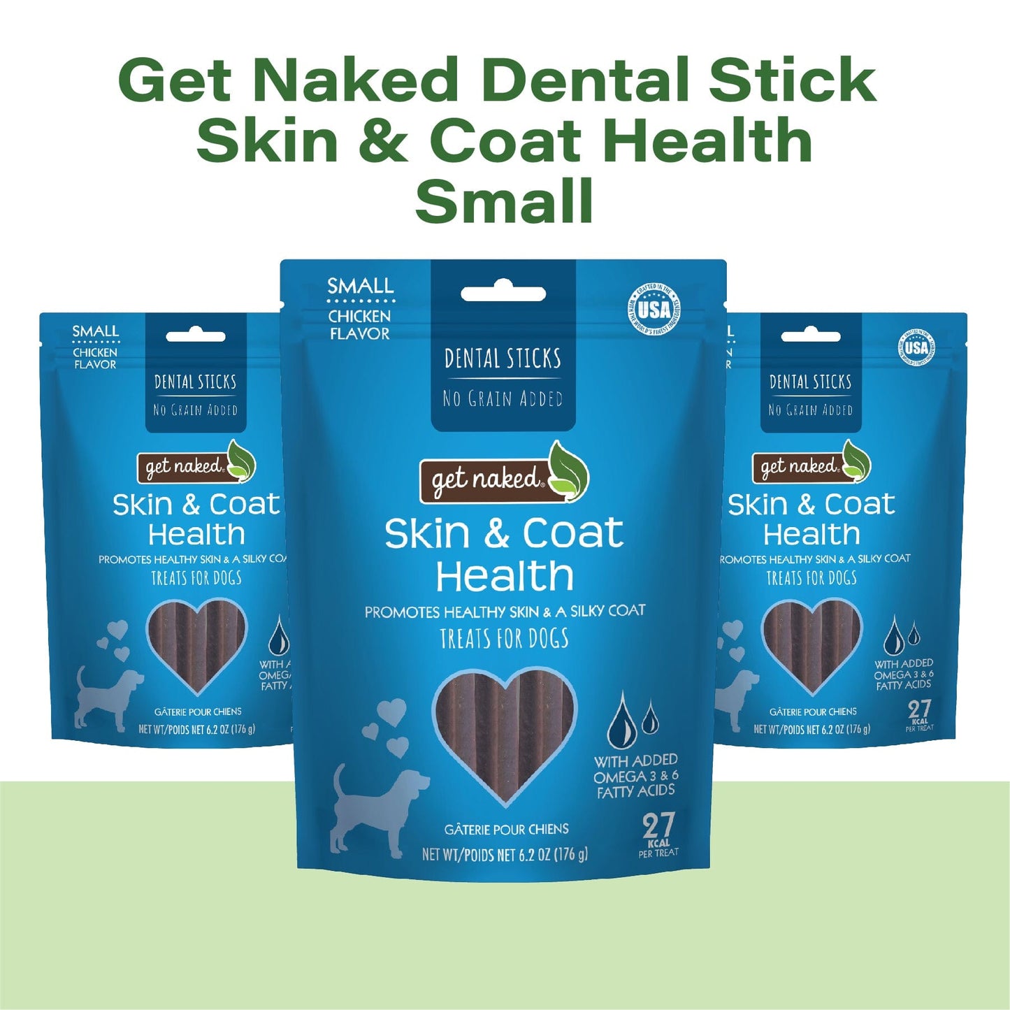 Get Naked® Skin & Coat Health Dog Dental Chew Sticks