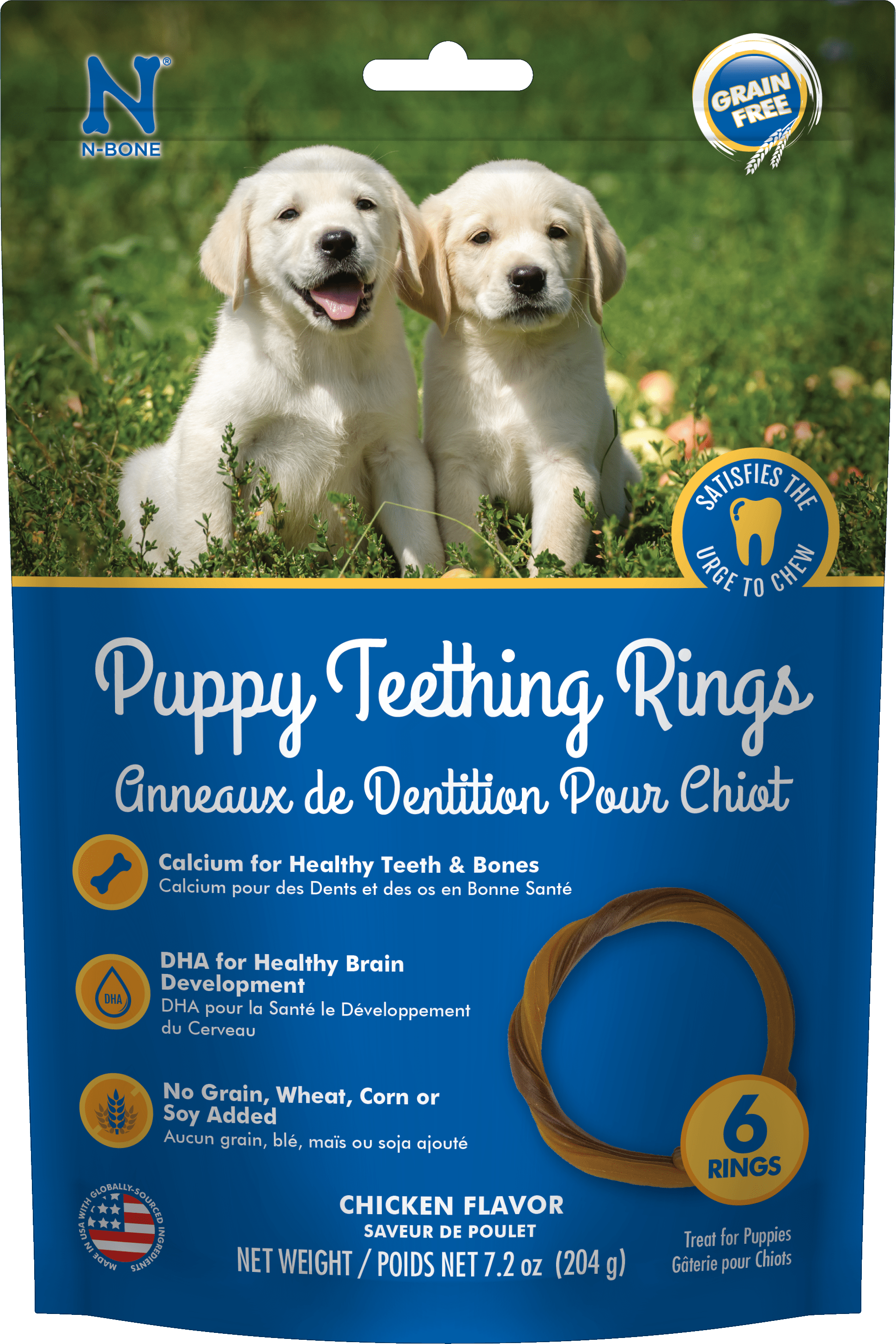 N-Bone® Puppy Teething Rings, Grain-Free Chicken Flavor – npicpetuk