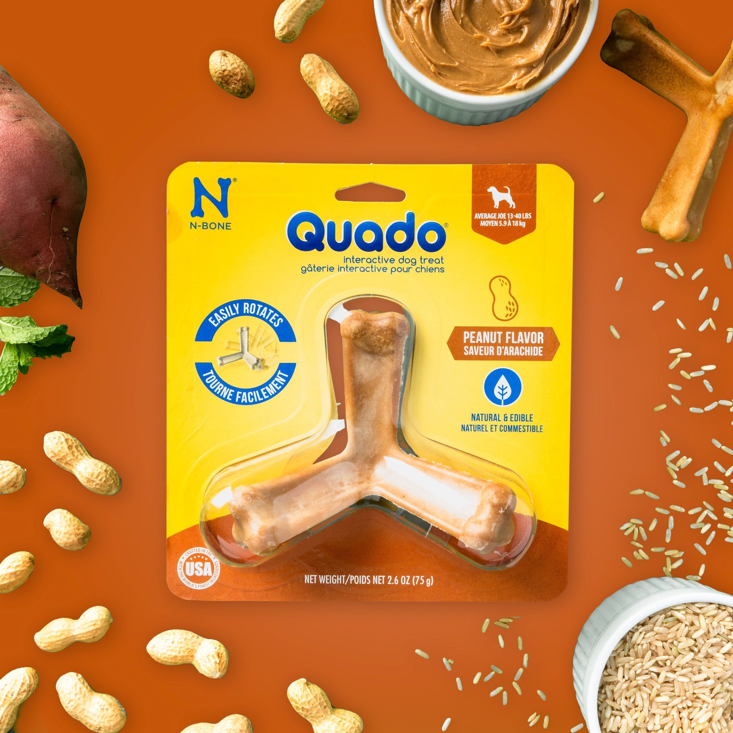 N-Bone® Quado® Interactive Bone Peanut Flavor