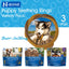 N-Bone Puppy Teething Rings 3 Count Bag Variety Pack, Chicken & Pumpkin & Peanut Butter Flavor, Total 3 Bags, 10.8-oz, 9 Rings