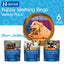 N-Bone Puppy Teething Rings 6 Count Bag Variety Pack, Chicken & Pumpkin & Peanut Butter Flavor, Total 3 Bags, 21.6-oz, 18 Rings