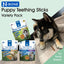 N-Bone Puppy Teething Sticks Variety Pack, Chicken & Pumpkin & Peanut Butter Flavor, Total 3 Bags, 11.22-oz