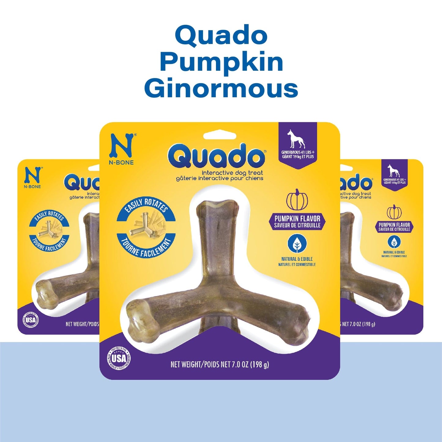 N-Bone® Quado® Interactive Bone Pumpkin Flavor