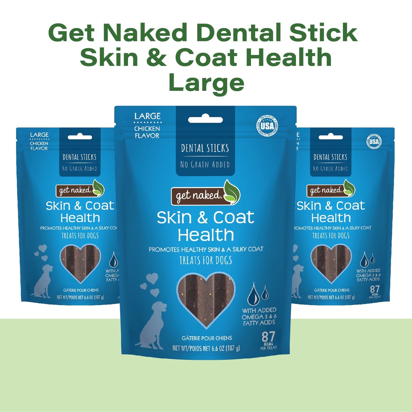 Get Naked® Skin & Coat Health Dog Dental Chew Sticks