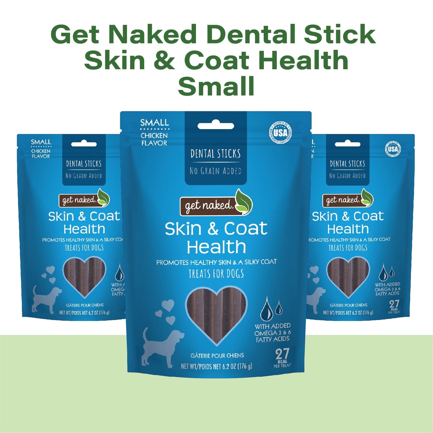 Get Naked® Skin & Coat Health Dog Dental Chew Sticks