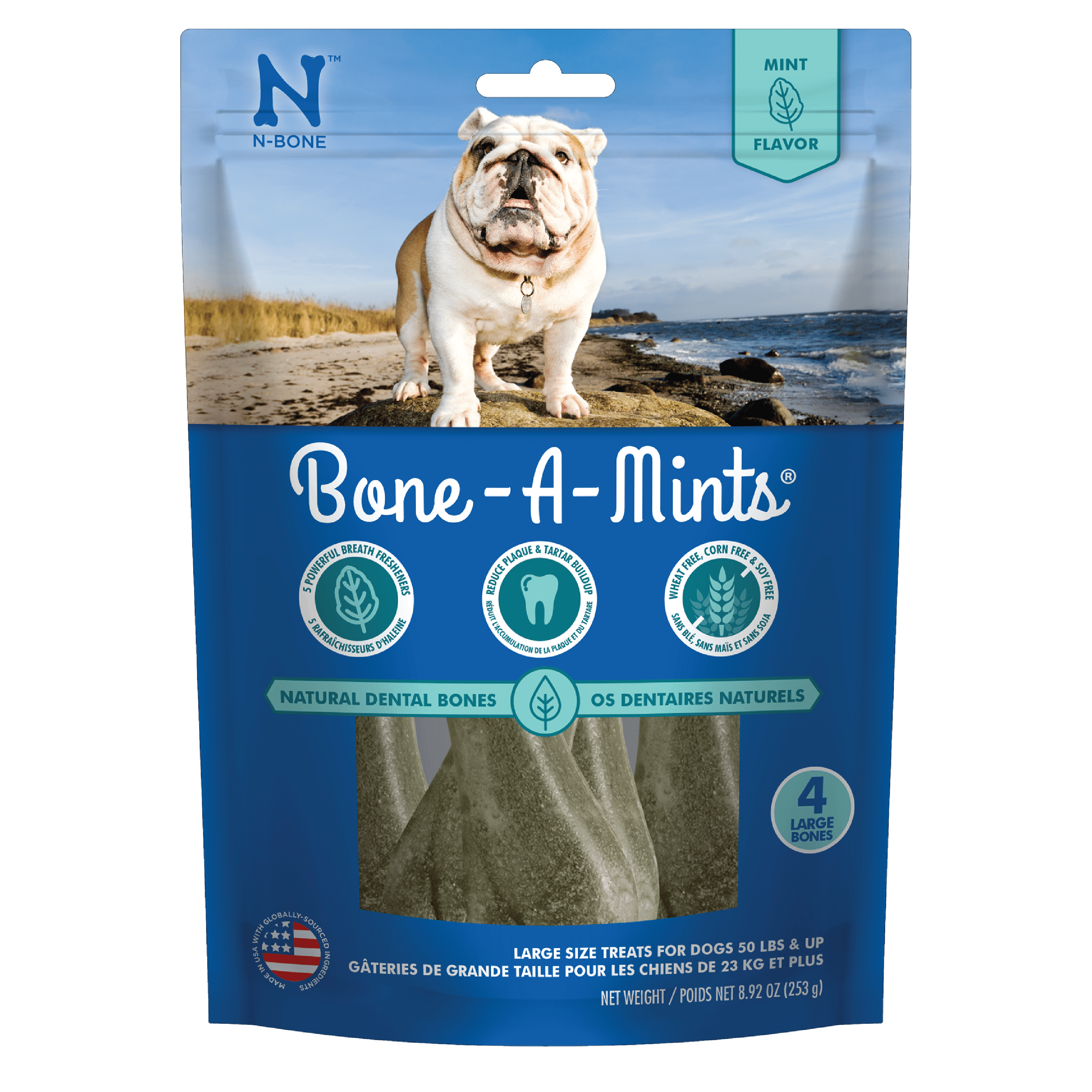 N-Bone® Bone-A-Mints® Large Natural Dental Bones for Dogs – npicpetuk